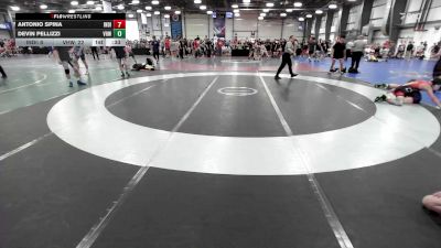 132 lbs Rr Rnd 1 - Antonio Spina, Indiana Outlaws Orange vs Devin Pellizzi, Vougars Wrestling