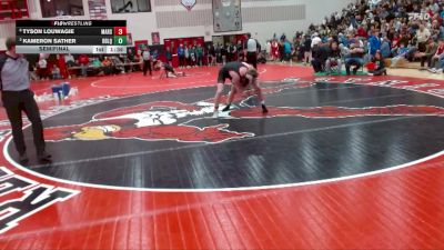 152 lbs Semifinal - Tyson Louwagie, Marshall vs Kameron Sather, Dawson-Boyd - Lac Qui Parle - Montevideo United