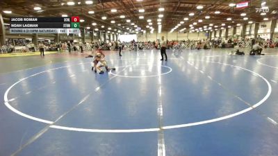 76 lbs Round 4 (2:15pm Saturday) - Noah Lagman, Terps Xtreme vs Jacob Roman, Scorpions