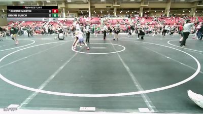 80 lbs Round 5 - Bryar Burch, Team Tulsa vs Rhemie Martin, Team Haysville