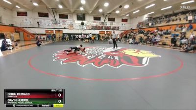 91-93 lbs Round 3 - Doug Dewald, Sheridan vs Gavin Huepel, Worland Middle School