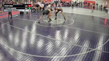 132 lbs Champ. Round 1 - Wyatt Bird, Cascade vs Tytus Hardee, Sweet Home