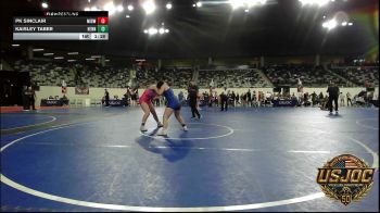 142 lbs 5th Place - PK Sinclair, Midwest City Bombers Youth Wrestling Club vs Kaisley Taber, Hennessey Takedown Club
