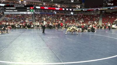 3A-120 lbs Quarterfinal - Jake Knight, Bettendorf vs Mitchell Pins, Dubuque Hempstead