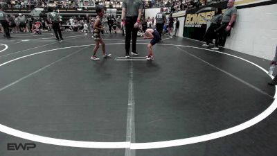 55 lbs Rr Rnd 4 - Axel Gannon, Lions Wrestling Academy vs Keon Nicholson, Del City Little League Wrestling