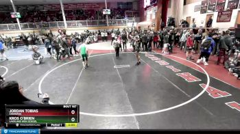 138 lbs Champ. Round 2 - Kros O`Brien, Lakeland High School vs Jordan Tobias, Chiawana