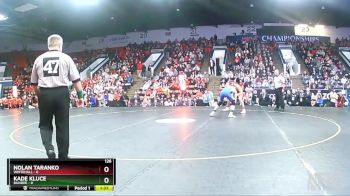 126 lbs Finals (8 Team) - Kade Kluce, Dundee vs Nolan Taranko, Whitehall