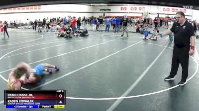 132 lbs 3rd Place Match - Ryan Stusse Jr., Battle Creek Braves Elite vs Kaden Kowalek, Golden Eagles Wrestling Club