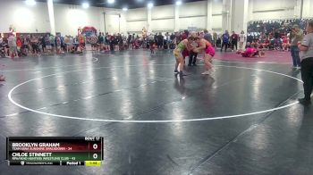 190 lbs Semis & Wb (16 Team) - Chloe Stinnett, RPA/Head Hunters Wrestling Club vs Brooklyn Graham, Team Iowa Sunshine Smackdown