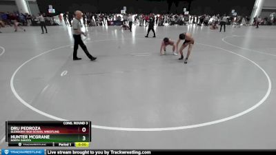 113 lbs Cons. Round 3 - Dru Pedroza, Glendora High School Wrestling vs Hunter McGrane, North Dakota