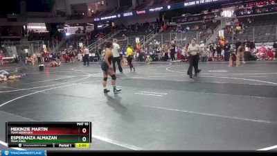 144 lbs Champ. Round 1 - Mekinzie Martin, Team Nebraska vs Esperanza Almazan, Team Iowa