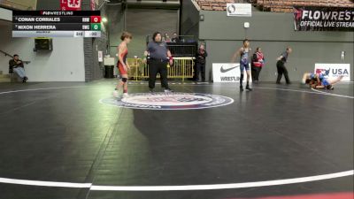 Schoolboys - 96 lbs Cons. Round 5 - Emmett Lopez, Vacaville Wrestling Club vs Johnny Almaguer