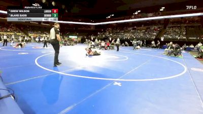 144 Class 1 lbs Semifinal - Drew Wilson, Lawson vs Blake Eads, Sherwood