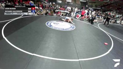 175 lbs Leon Bleess, BAWA-Bay Area Wrestling Association vs Richard Halvorson, NAWA - North Area Wrestling Association