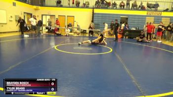 175 lbs Cons. Round 1 - Brayden Bosch, Fredonia FRECO Wrestling vs Tyler Bragg, Kansas City Training Center