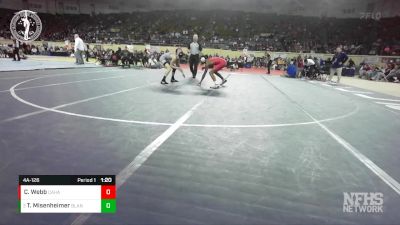 4A-126 lbs Semifinal - Tyler Misenheimer, BLANCHARD vs Camden Webb, CASCIA HALL