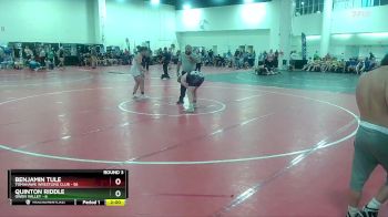 215 lbs Round 3 (10 Team) - Benjamin Tule, Tomahawk Wrestling Club vs Quinton Riddle, Owen Valley