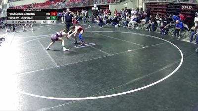 95 lbs 3rd Place Match - Myley Hoffman, NCYAC vs Hayleigh Darling, Yutan Wrestling Club