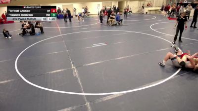 14U - 132 lbs 3rd Place Match - Tanner Morvari, Pinnacle Wrestling Club vs Kyren Gansen, Pine Island Panthers