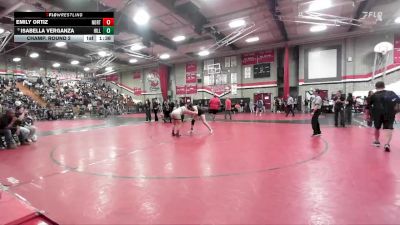 155 lbs Champ. Round 2 - EMILY ORTIZ, Northview vs Isabella Verganza, Hilltop