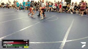 84 lbs Round 1 (8 Team) - Cael Muller, Steller Trained vs Jason Hughes, 84 Athletes