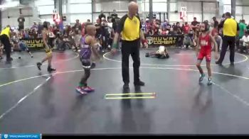 56 lbs Semis & 1st Wrestleback (8 Team) - Javier Flores, Untouchables White vs Ryatt Cavazos, No Escape Wrestling Academy