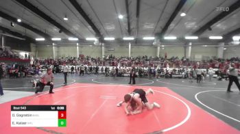 156 lbs Consi Of 8 #2 - Dylin Gagnebin, Badlands WC vs Ethan Kaiser, Rifle