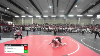 156 lbs Consi Of 8 #2 - Dylin Gagnebin, Badlands WC vs Ethan Kaiser, Rifle