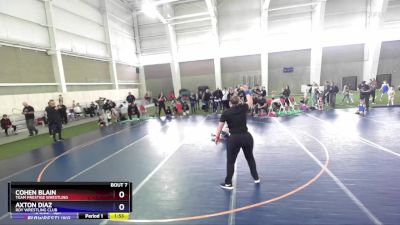 46-50 lbs Round 1 - Cohen Blain, Team Prestige Wrestling vs Axton Diaz, Roy Wrestling Club