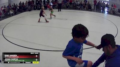 23 lbs 1st Place Match - Jionni Garcia, Nebraska Elite Wrestling Club vs Rink Hansen, Kid Dragon Wrestling