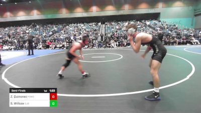 120 lbs Semifinal - Zaidyn Quinonez, Pomona vs Sean Willcox, St John Bosco