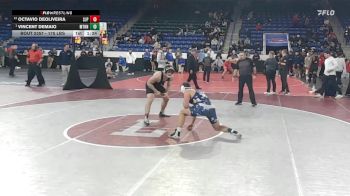 175 lbs Semifinal - Octavio DeOliveira, Saint John's Prep vs Vincent DeMaio, Methuen