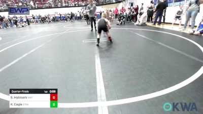 75 lbs Quarterfinal - Silas Hallmark, Smith Wrestling Academy vs Kalon Cagle, Standfast OKC