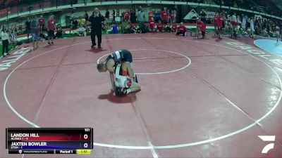 101 lbs Placement Matches (8 Team) - Landon Hill, Alaska 1 vs Jaxten Bowler, Utah