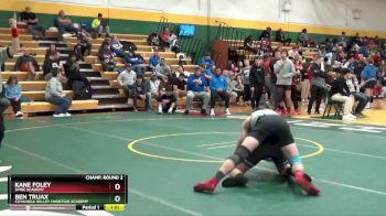 157 lbs Champ. Round 2 - Ben Truax, CUYAHOGA VALLEY CHRISTIAN ACADEMY vs Kane Foley, Spire Academy