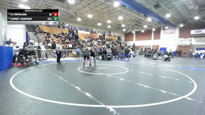 144 lbs Cons. Round 3 - Corey Zamora, Alta Loma vs Cj DePalma, Newbury Park
