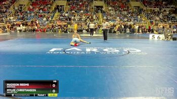 136 lbs Cons. Semi - Madison Reems, Bismarck vs Mylee Christianson, Valley City