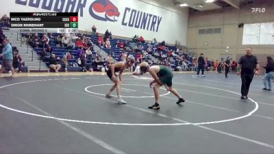 149 lbs Cons. Round 5 - Orion Rhinehart, Evergreen State College vs Nico Yazzolino, Clackamas Unattached