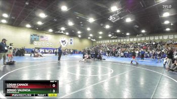 120 lbs Champ. Round 2 - Sergio Valencia, Farmersville vs Logan Camack, Paso Robles