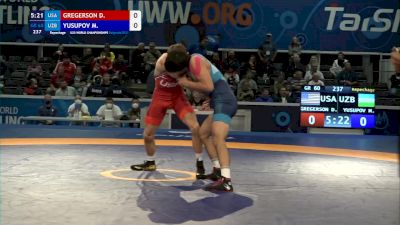 60 kg Repechage #2 - Dylan Steven Gregerson, Usa vs Mukhammadkodir Yusupov, Uzb