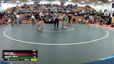 215 lbs Semifinal - Cody Fair, Mass. Washington vs Abimael Ortiz, Lakeside