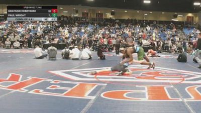 165 lbs Consi Of 8 #1 - Grayson Debevoise, OH vs Paul Wright, FL