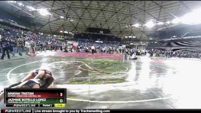 130 lbs Round 3 - Jazmine Botello Lopez, Toppenish USA Wrestling Club vs Amayah Tristan, Victory Wrestling-Central WA