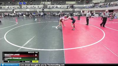 145 lbs Semifinal - Cooper Franklin, Iowa vs Braxton Lange, Minnesota