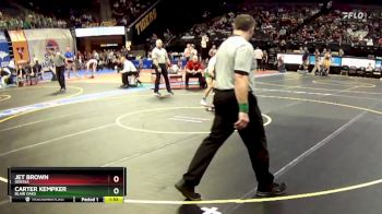 126 Class 2 lbs Semifinal - Carter Kempker, Blair Oaks vs Jet Brown, Odessa