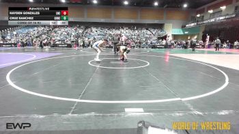 132 lbs Consi Of 16 #2 - Hayden Gonzales, Lemoore Wrestling Club vs Cruz Sanchez, Golden Hawks Wrestling Club