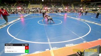 91 lbs Semifinal - Rain Scott, Springs Elite vs Justice Gutierrez, Pomona Elite