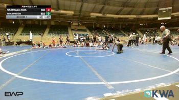 76 lbs Rr Rnd 1 - Gabriella Alba, Oklahoma Cowgirls vs Mia Brigge, Mojo Mulisha 12U Girls