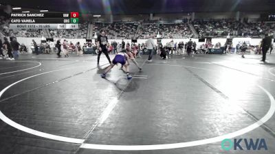 70 lbs Consolation - Patrick Sanchez, Raw Wrestling Club vs Cato Varela, Chickasha Wrestling