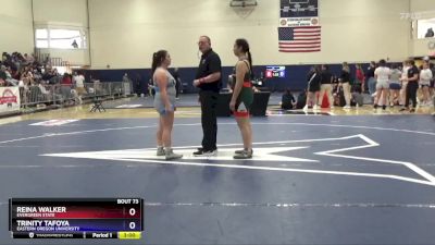 191 lbs Semifinal - Reina Walker, Evergreen State vs Trinity Tafoya, Eastern Oregon University